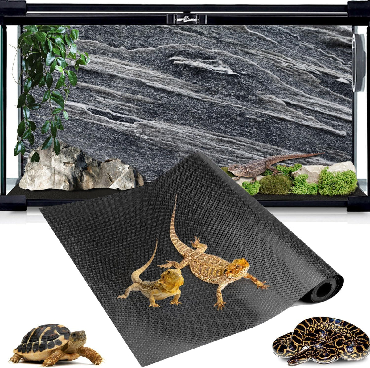 120 gallon reptile terrarium mat, bearded dragon liner, main product view