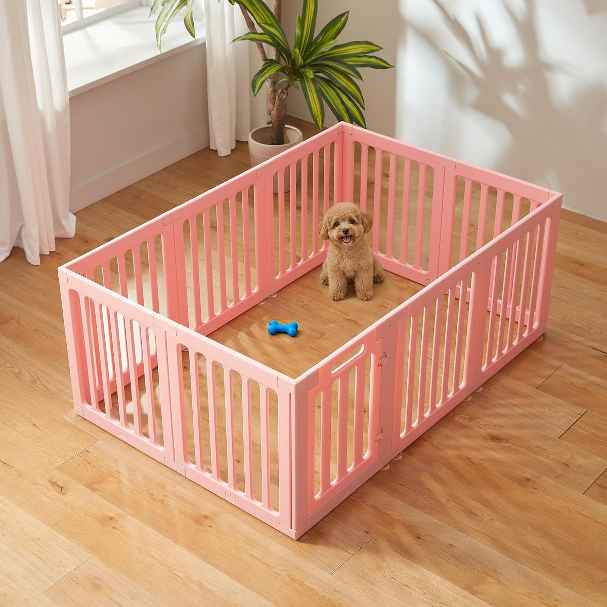 cozy-picket dog playpen indoor deco pen, 24" h, main product view
