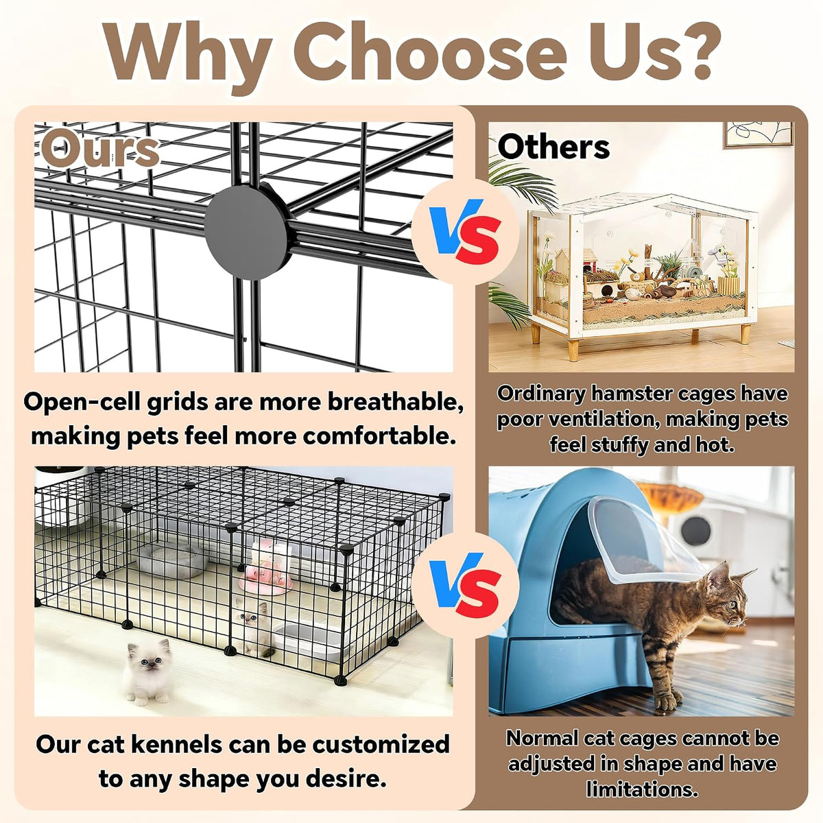 16 panels small animal playpen, pet playpen, puppy, close-up detail