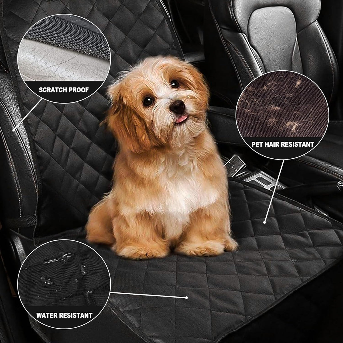 asfrost dog seat cover cars trucks suvs, thick, package contents