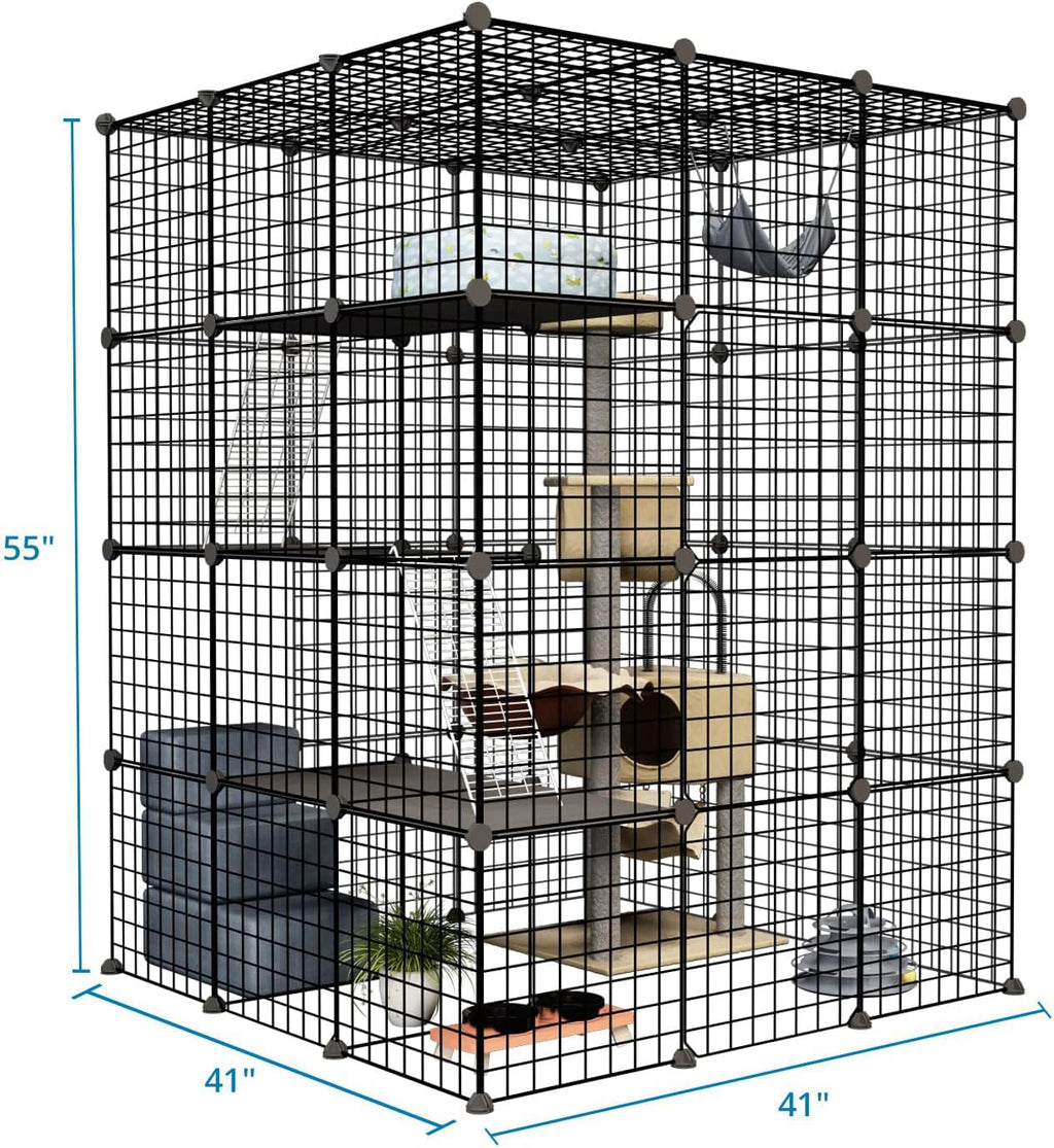 oneluck 55 inch catio outdoor cat enclosure with on a desk or shelf