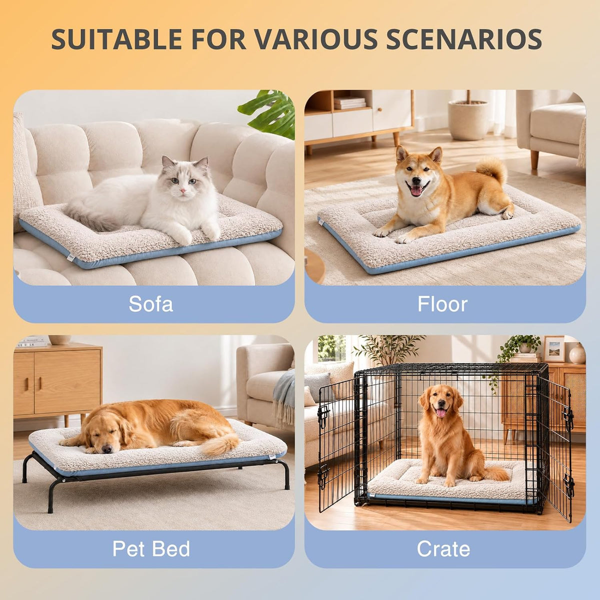 dog crate pad 42 inch self warming pet, package contents