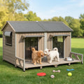 59''l extra large dog house with 2 doors, main product view