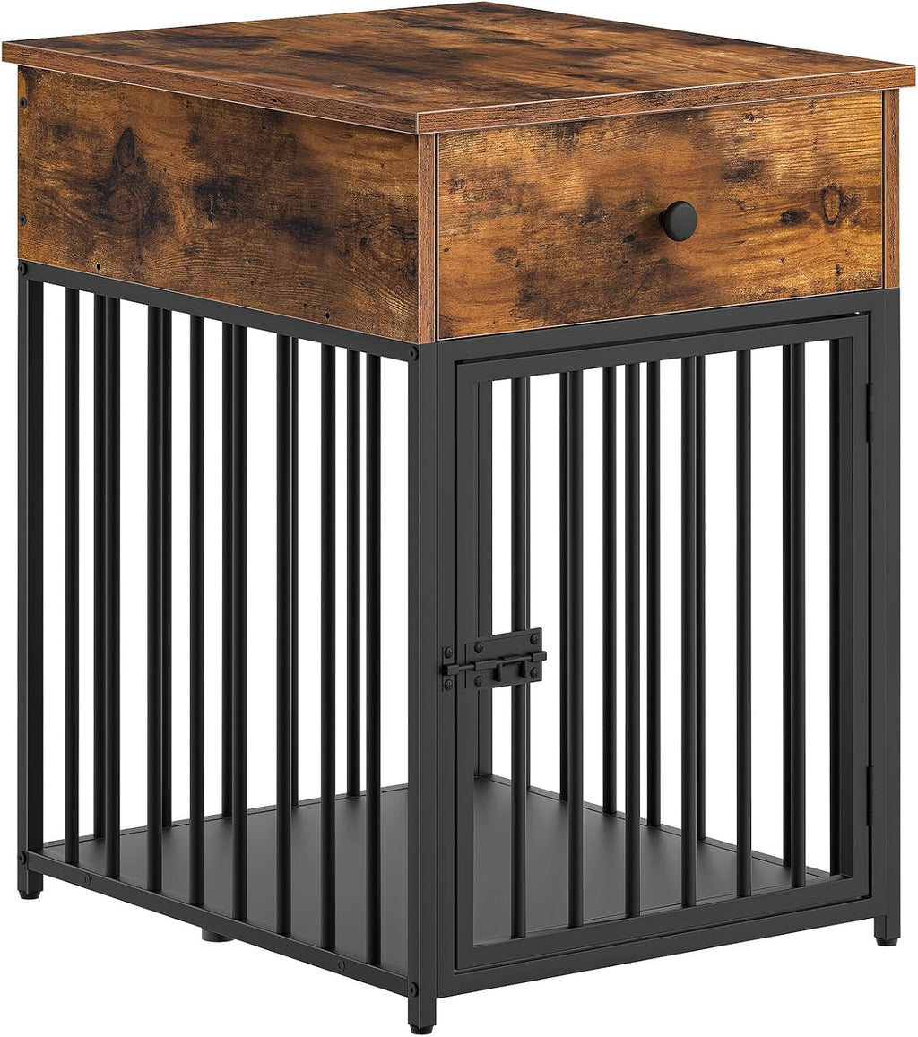 hoobro dog crate furniture, wooden dog house, decorative, view 9