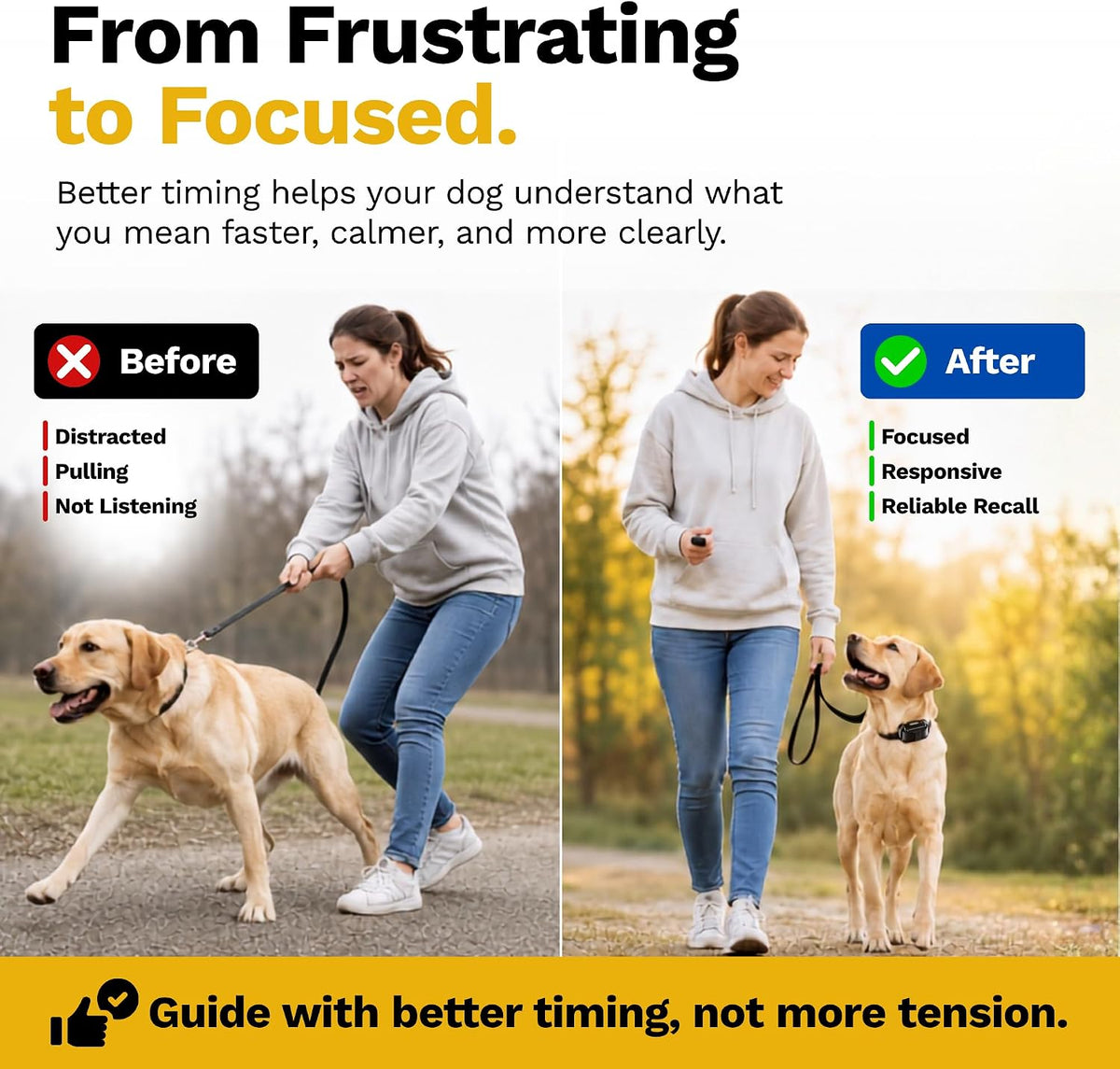 educator ft-330 finger trainer e collar for dog, close-up detail