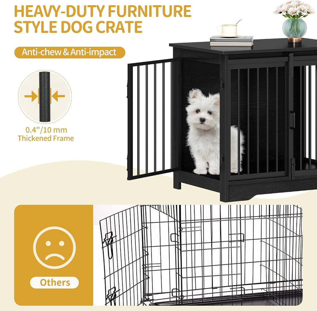 hzuaneri 27.2 in s dog crate furniture indoor, package contents