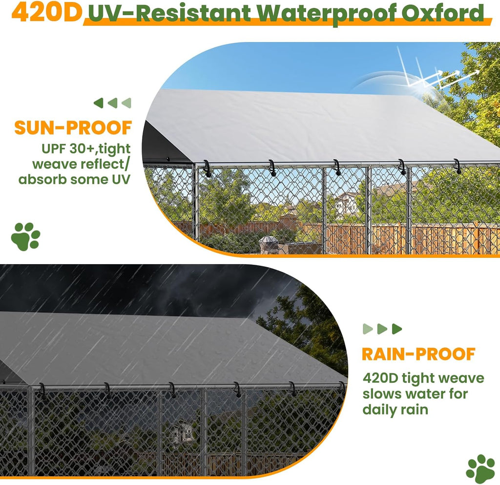 10x10 ft outdoor dog kennel, heavy duty dog on a desk or shelf
