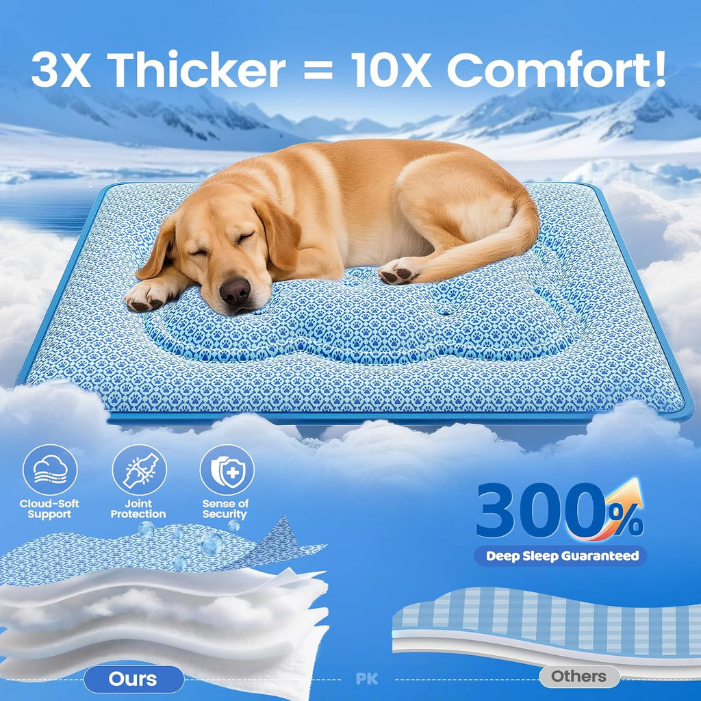 dog cooling mat, thick cooling mat for extra showing dimensions