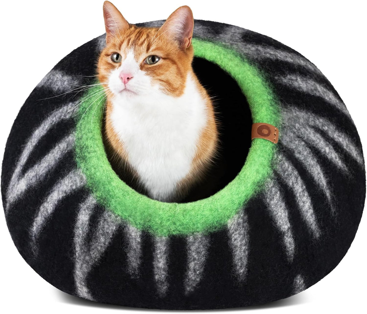 meowfia cat cave - merino wool bed for, main product view