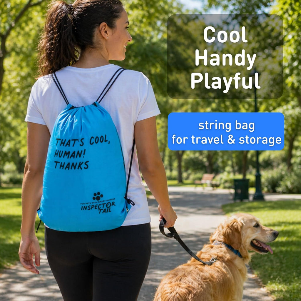 inspector tail dog cooling mat, indoor & outdoor on a desk or shelf