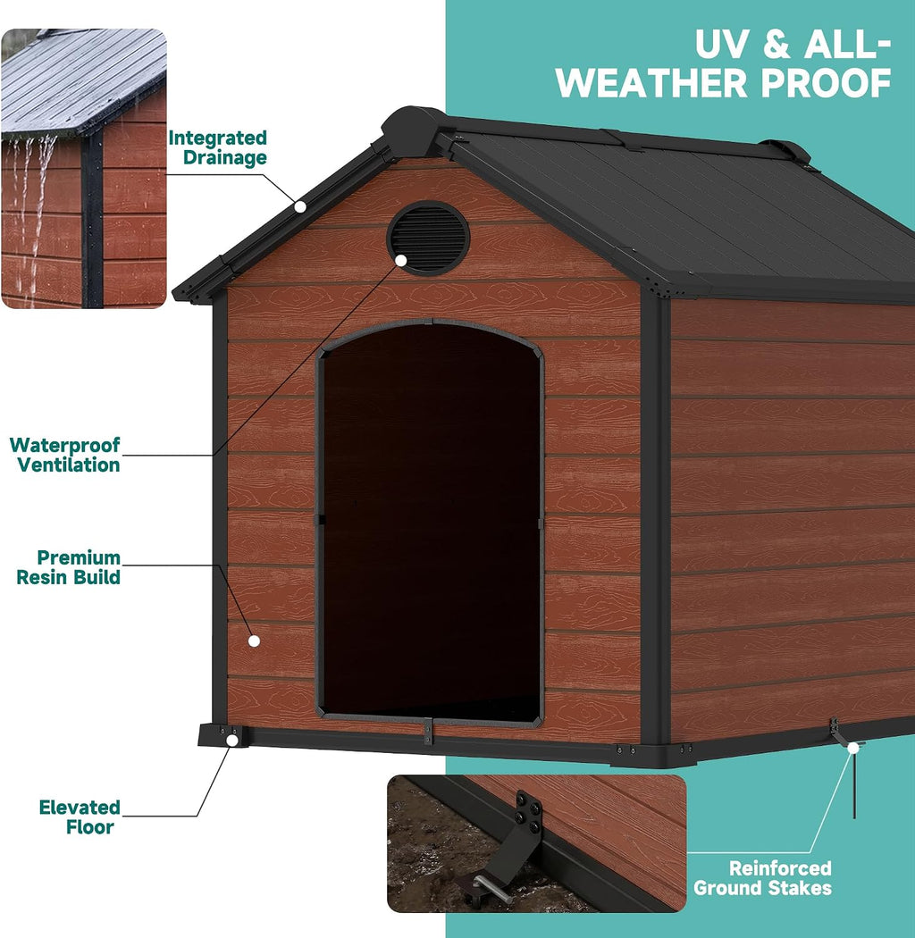 xxl dog house for large dogs outside, extra, side view