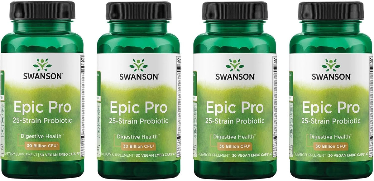 swanson epic-pro 25-strain probiotic, 30 billion cfu, 30, main product view