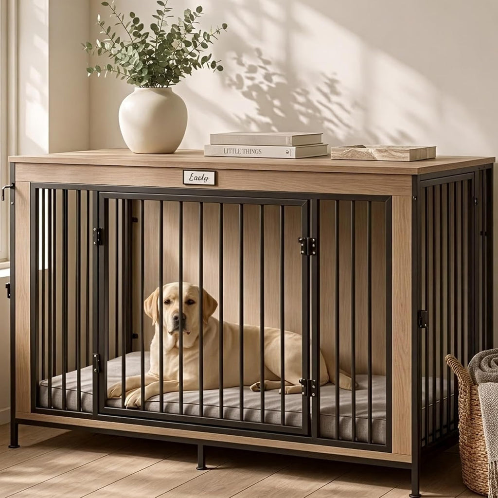 48" xl dog crate furniture for large dogs,farmhouse, main product view