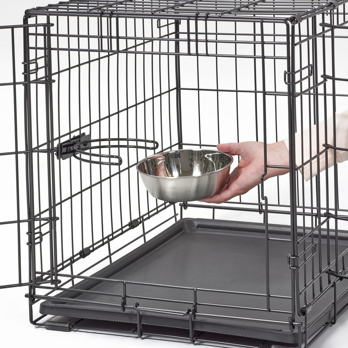 midwest homes for pets double door icrate starter on a desk or shelf