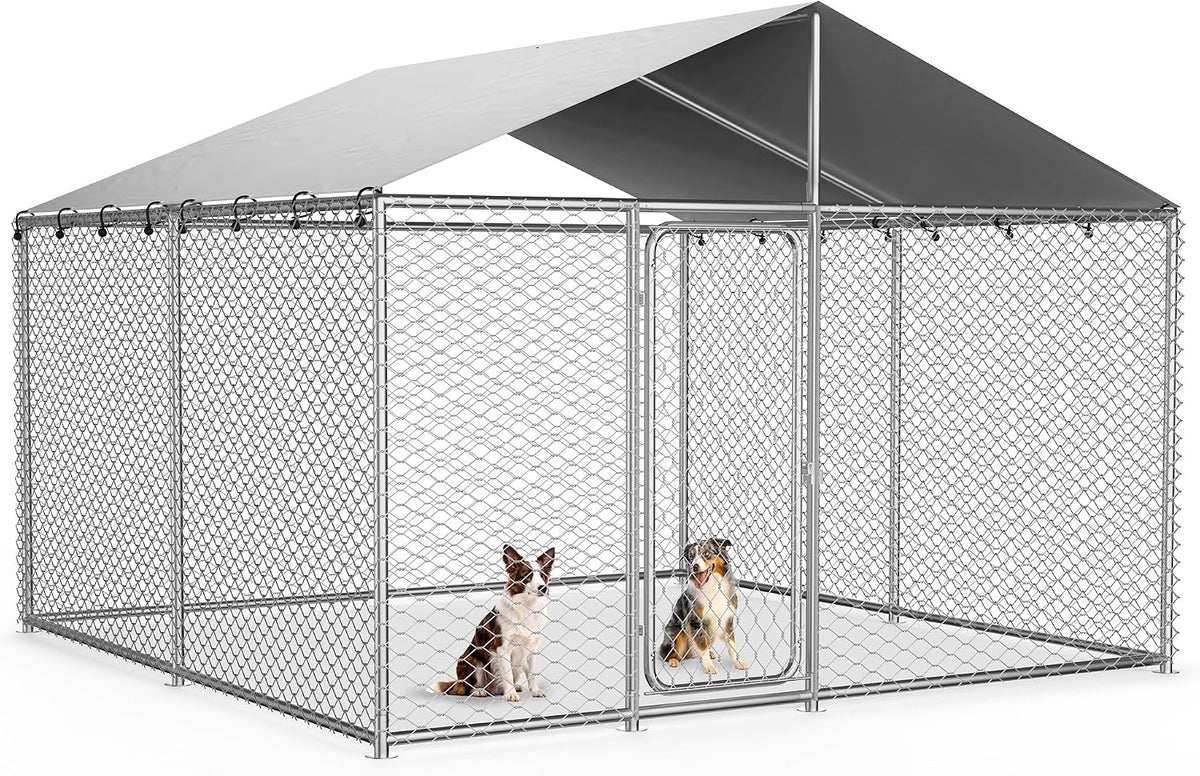 10x10 ft outdoor dog kennel, heavy duty dog, main product view