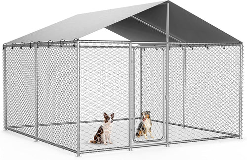 10x10 ft outdoor dog kennel, heavy duty dog, main product view