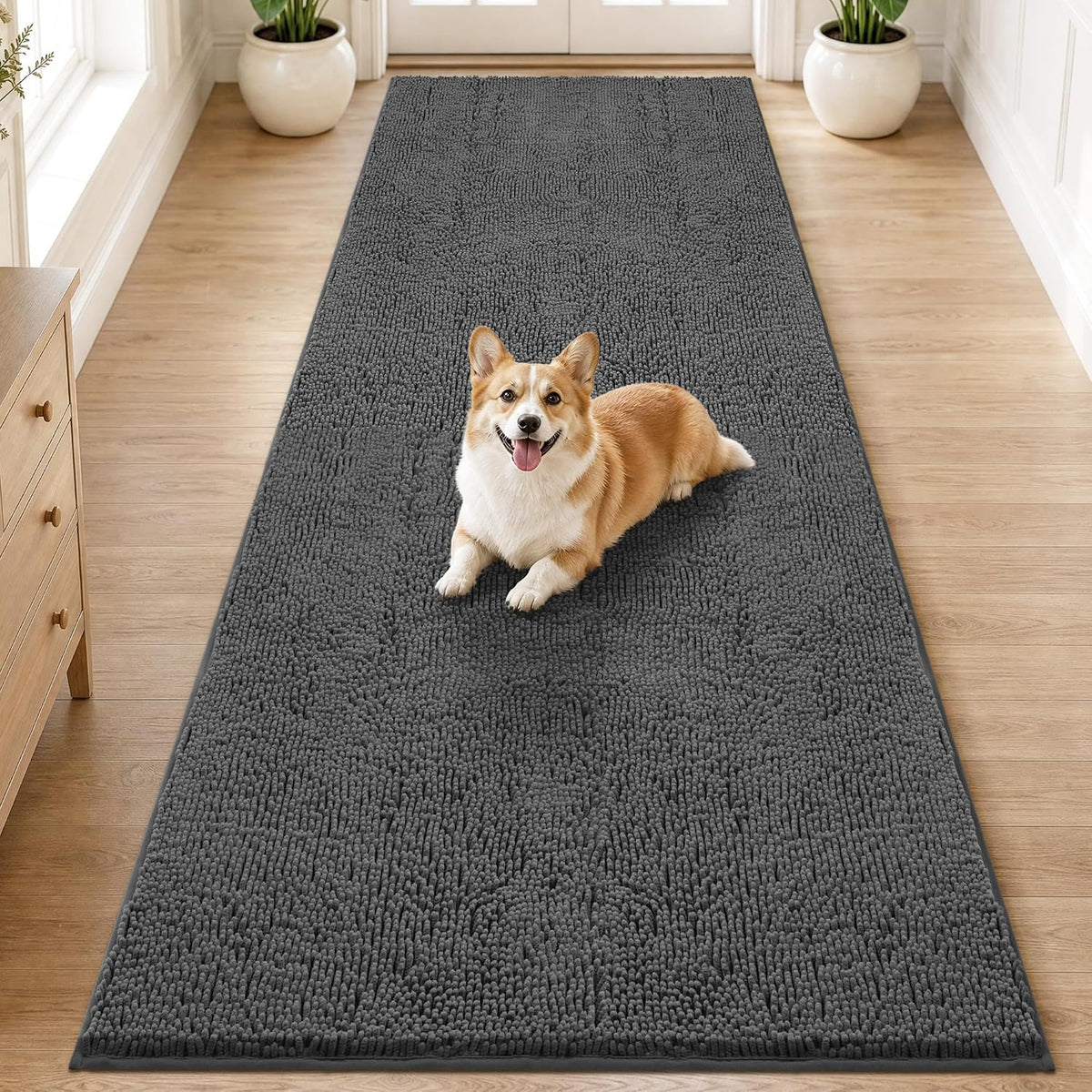 100pointone dog door mat for muddy paws 36"x120",ultra, main product view