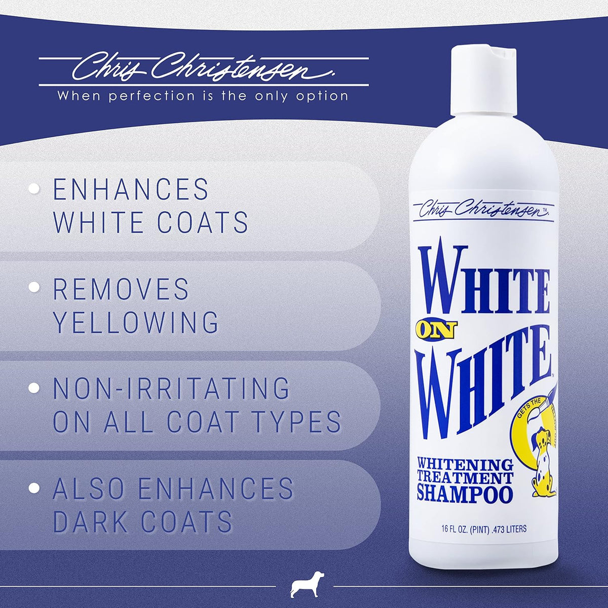 chris christensen shampoo bundle - white on white shown in use