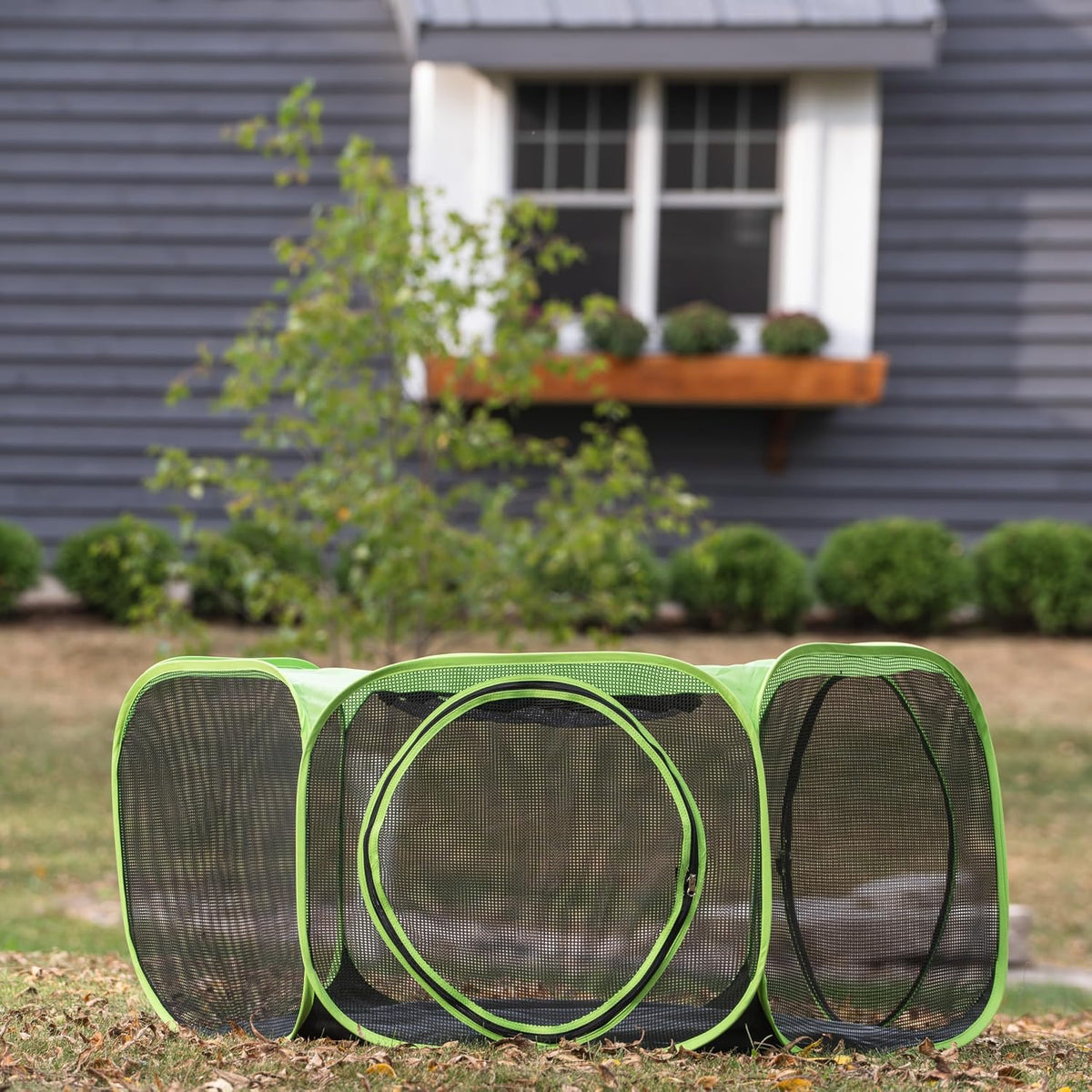 kitty city outdoor catio furniture and play kits shown in use