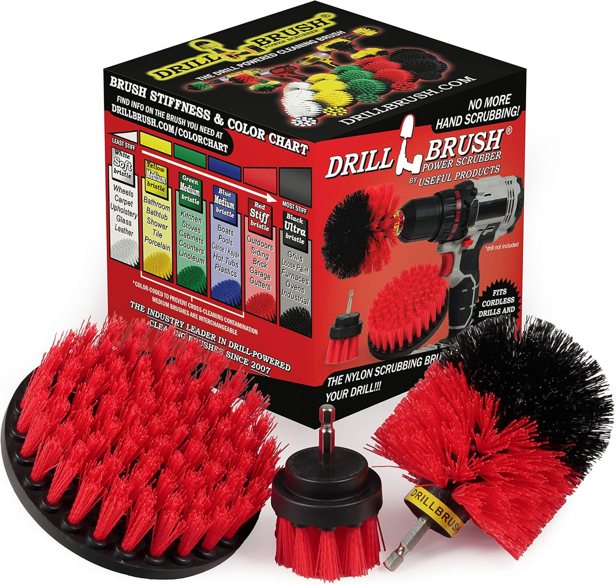 concrete scrubber brush - brick brushes - patio, main product view