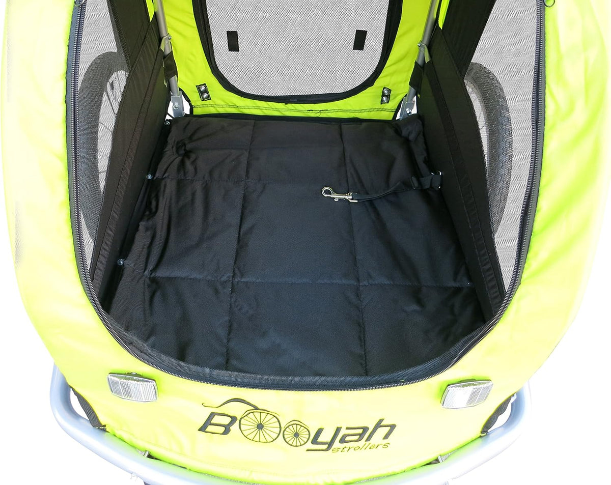 large pet dog stroller and bike bicycle trailer, side view