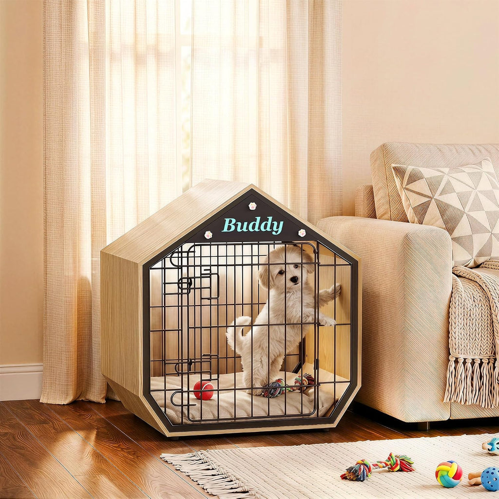 easycom 25.5" dog crate furniture, modern decorative kennels, view 9