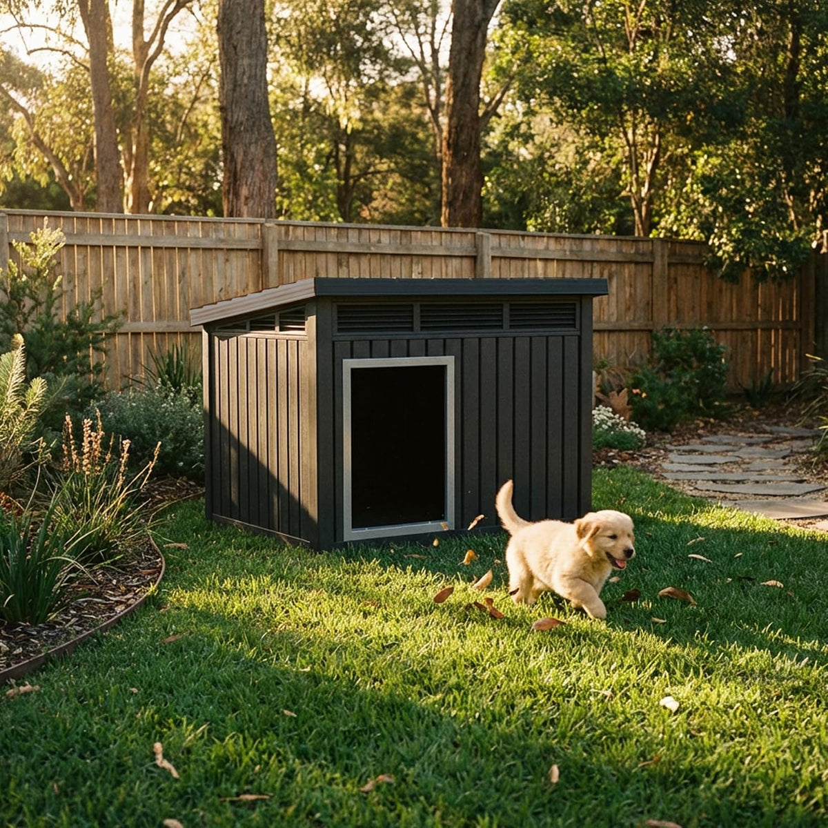 easyup outdoor dog house shelter, waterproof uv resistant on a desk or shelf