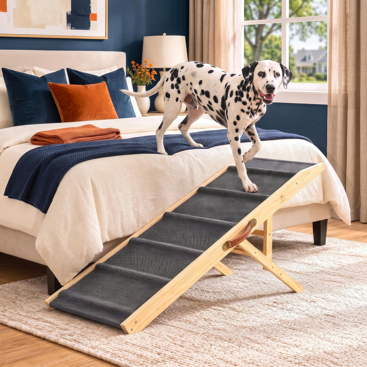 foldable dog ramp for couch - portable dog, main product view