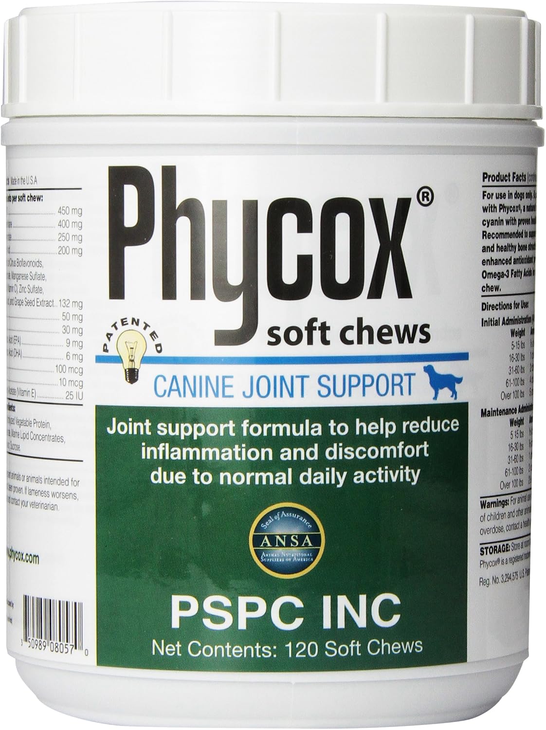 phycox 120 count joint support soft chew for, main product view