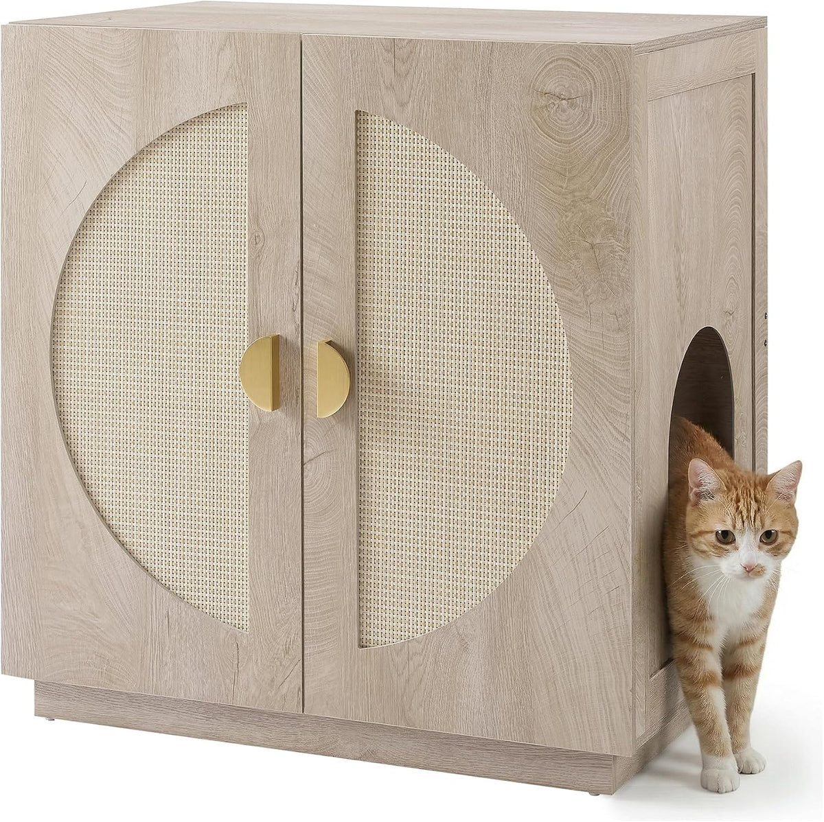 unipaws tall cat litter box enclosure for tall, main product view