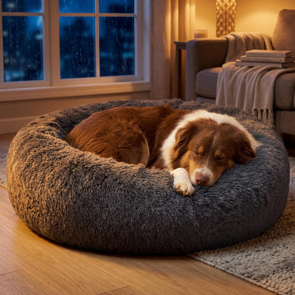 bedsure supportmax® calming dog beds large sized dog, main product view