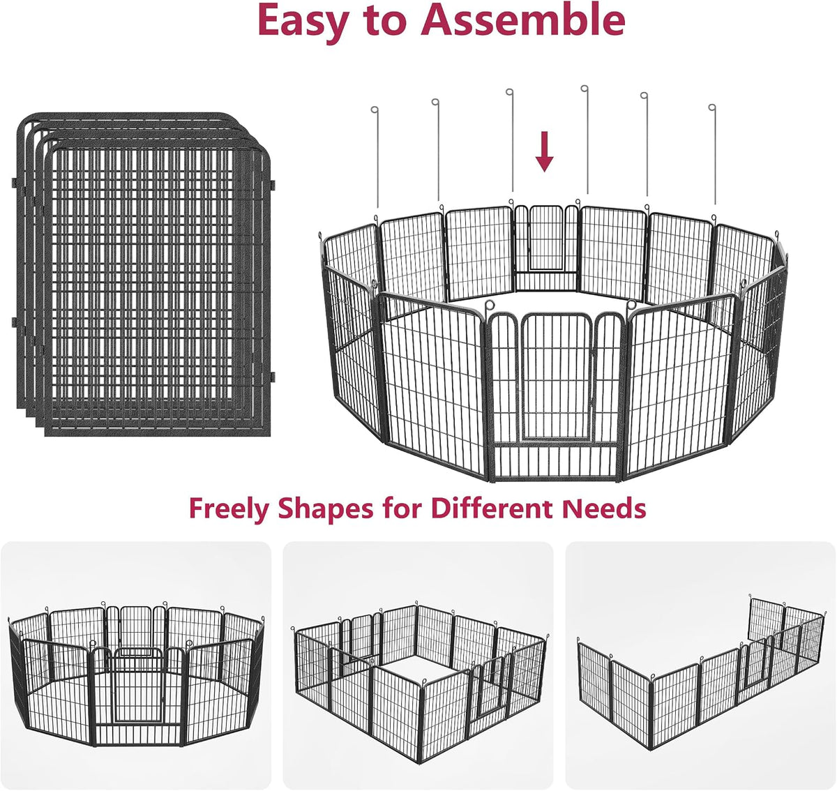 dog playpen outdoor, 32 inch dog fence outdoor showing dimensions