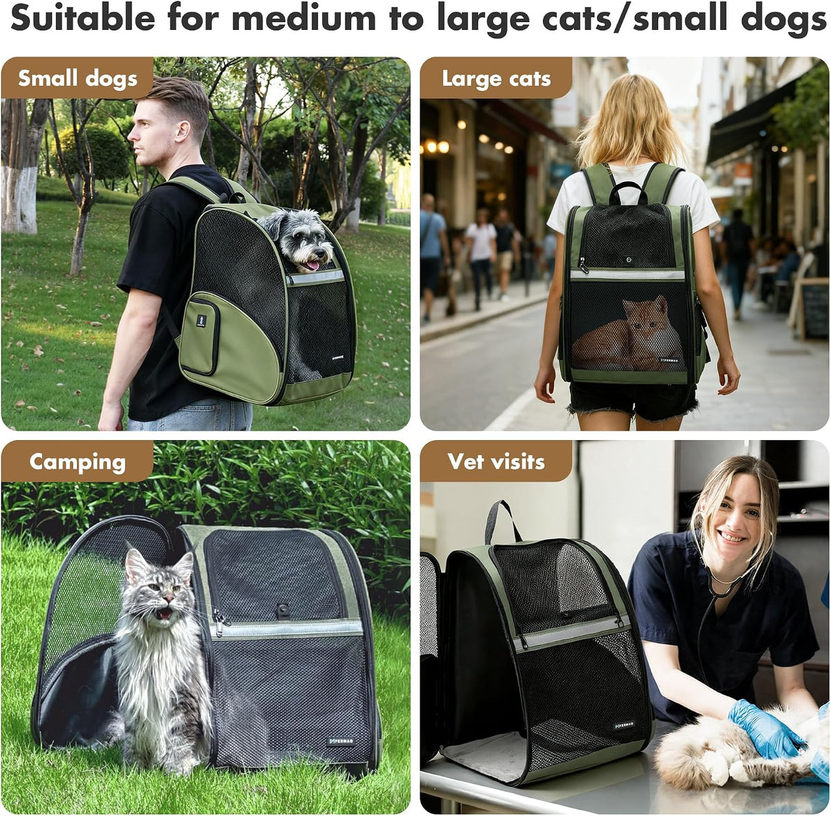 pet backpack carrier, large cat carrier backpack up on a desk or shelf