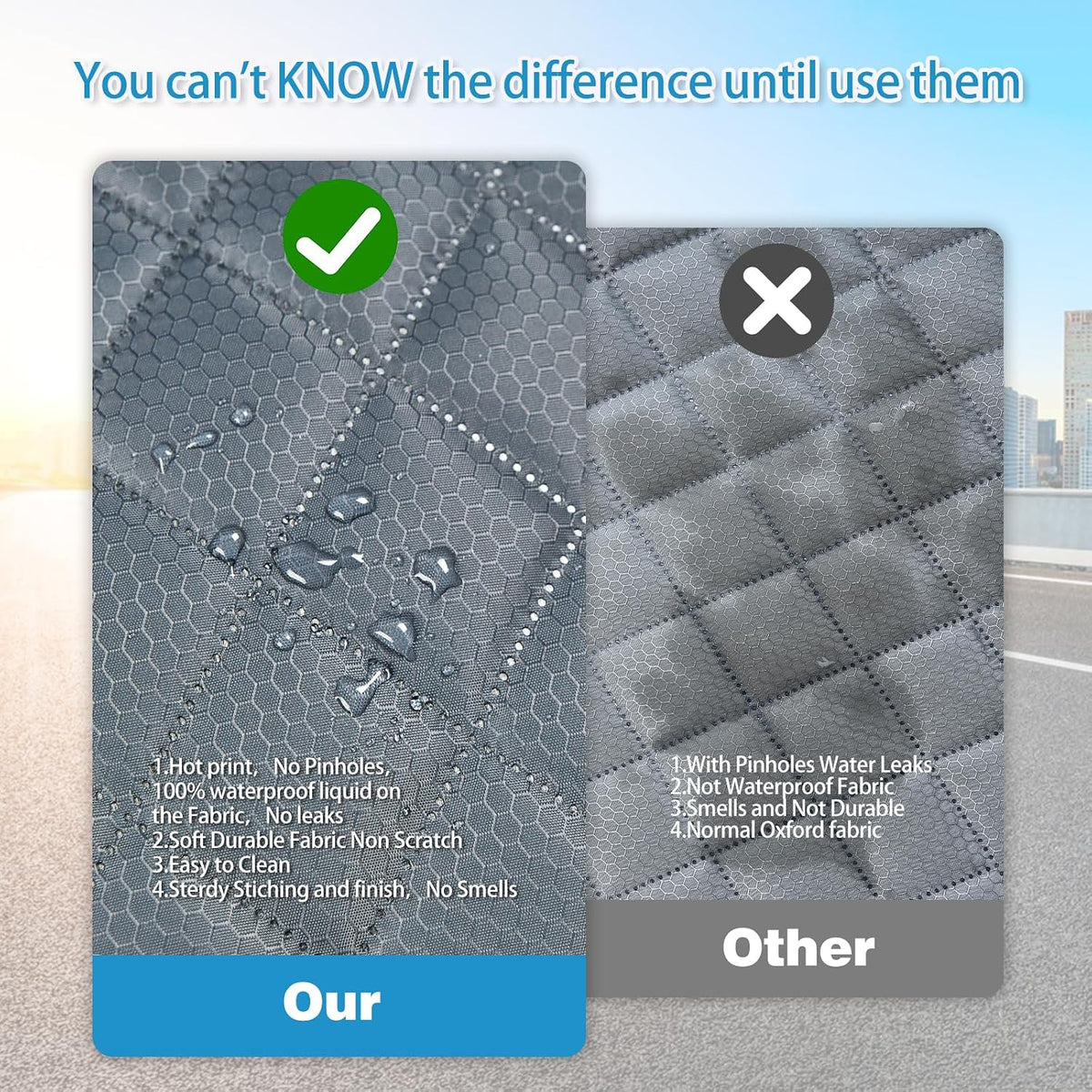 anosospecial grey dog car seat cover for back, package contents