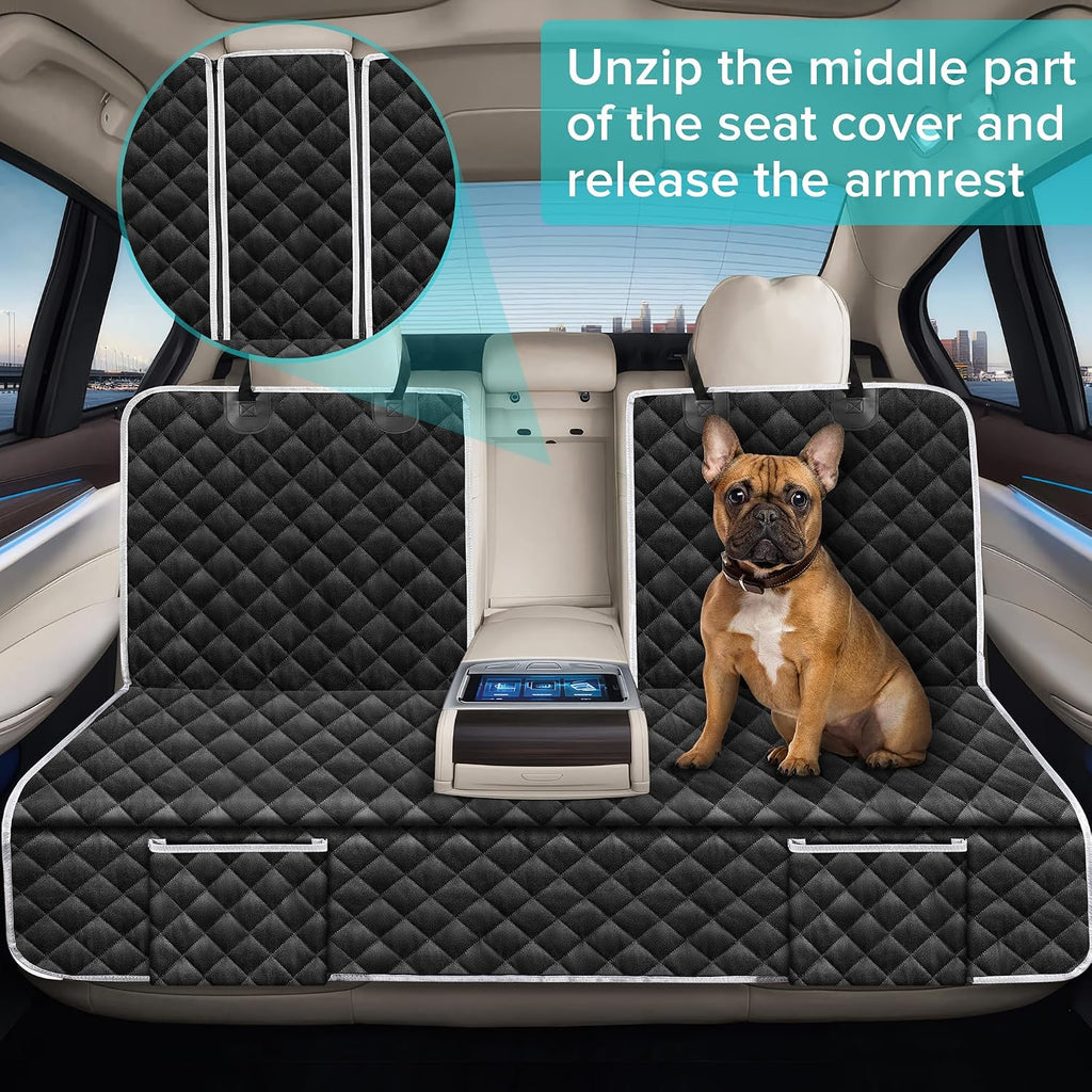dog car seat cover for audi a4 a5 showing dimensions