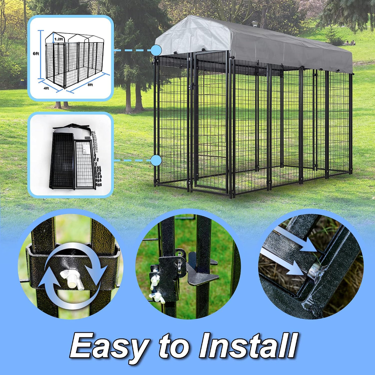 large dog kennel outside expandable outdoor pet pens showing dimensions