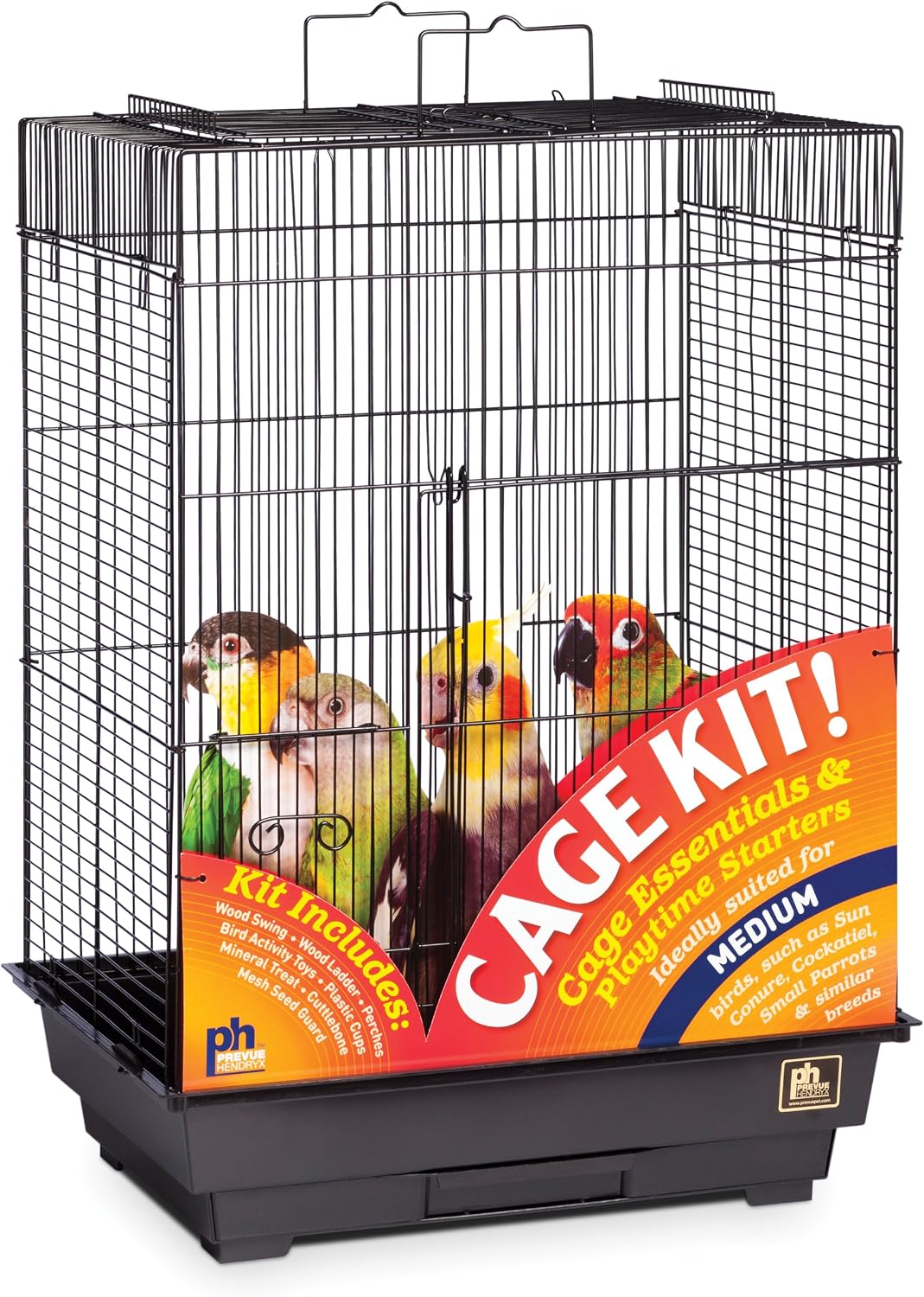 prevue pet products square roof bird cage kit, main product view
