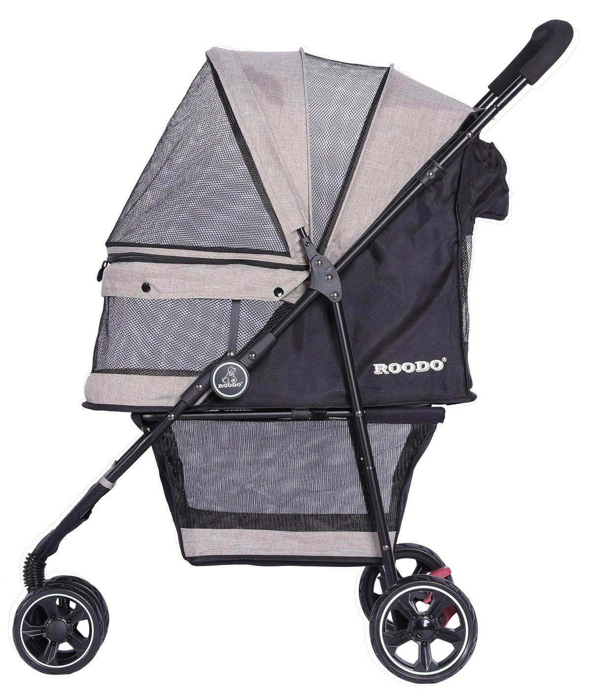 roodo 3 wheel dog pet cat stroller best on a desk or shelf