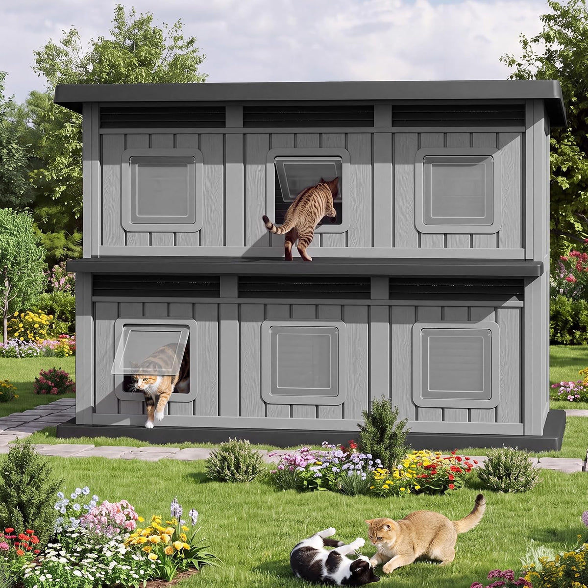 fancyango cat house bed cave, cat houses for, main product view