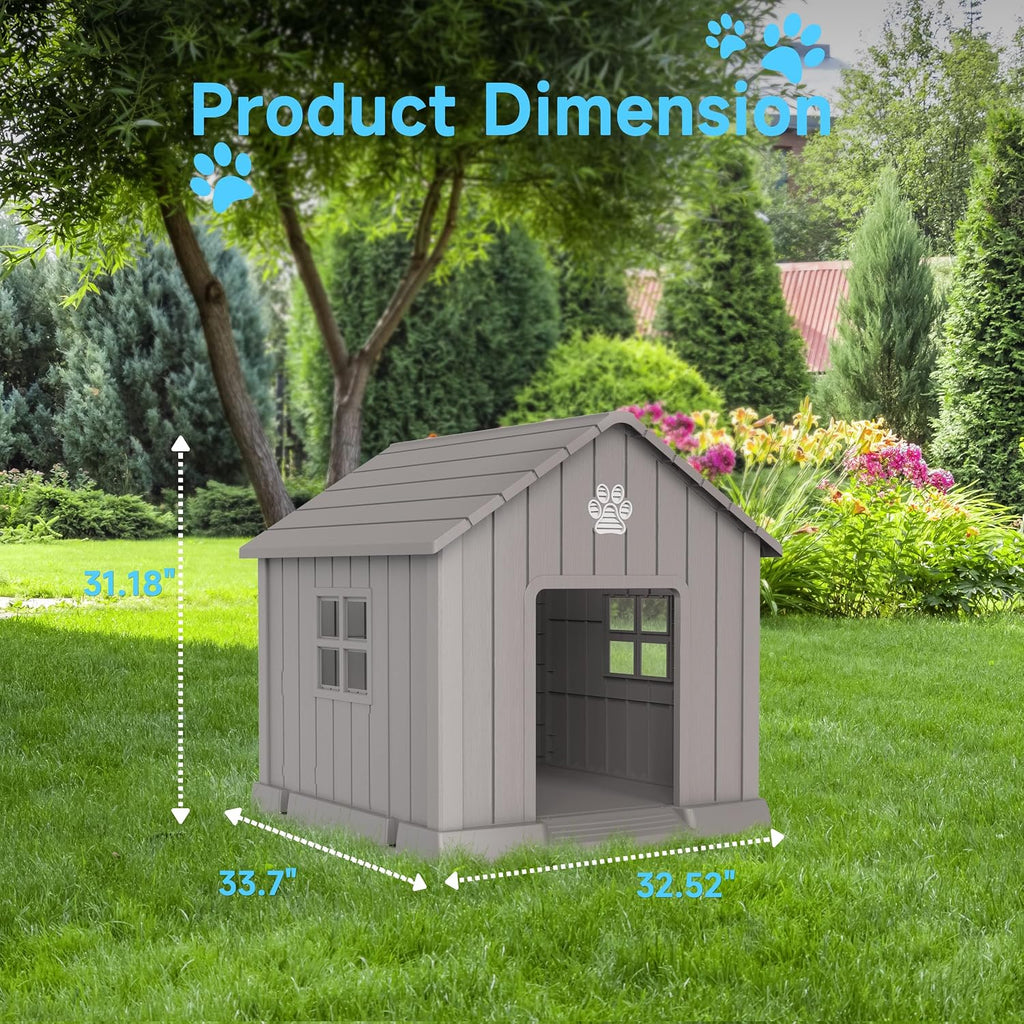 drato dog house indoor outdoor for small to, side view