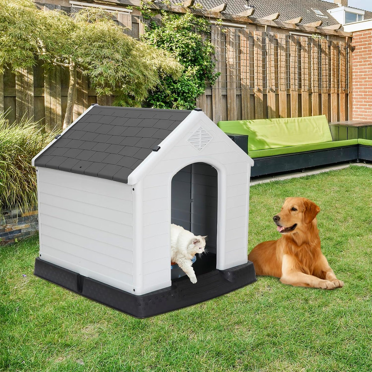 zeny plastic dog house - waterproof dog kennel, view 9