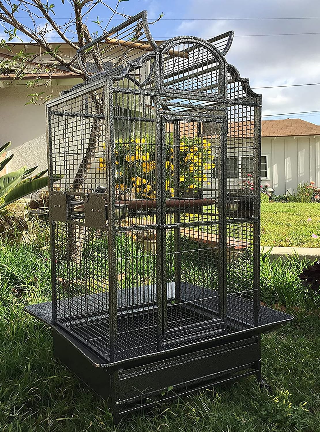 x-large elegance and durable wrought iron open play, main product view