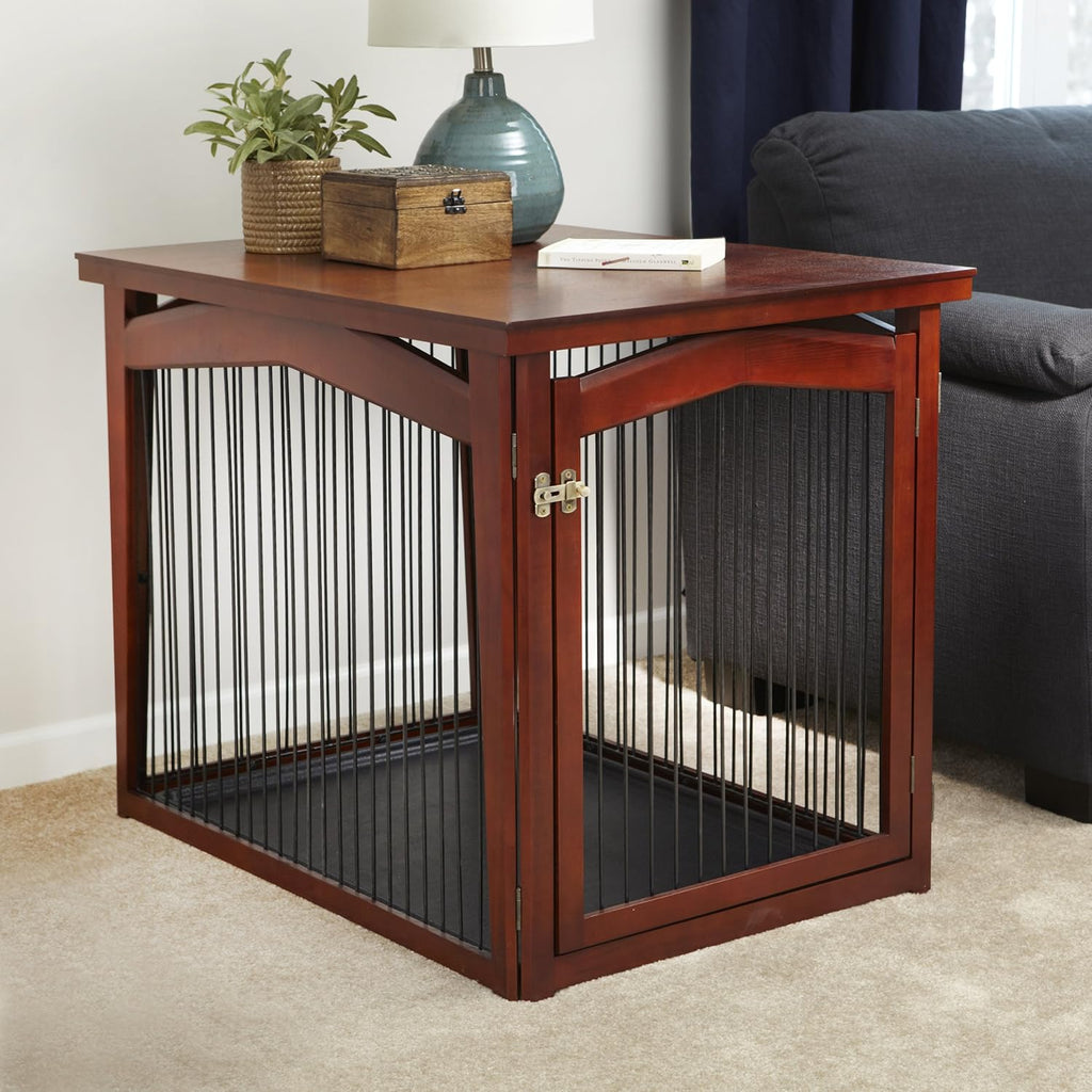 merry pet 2-in-1 configurable pet crate and gate showing dimensions