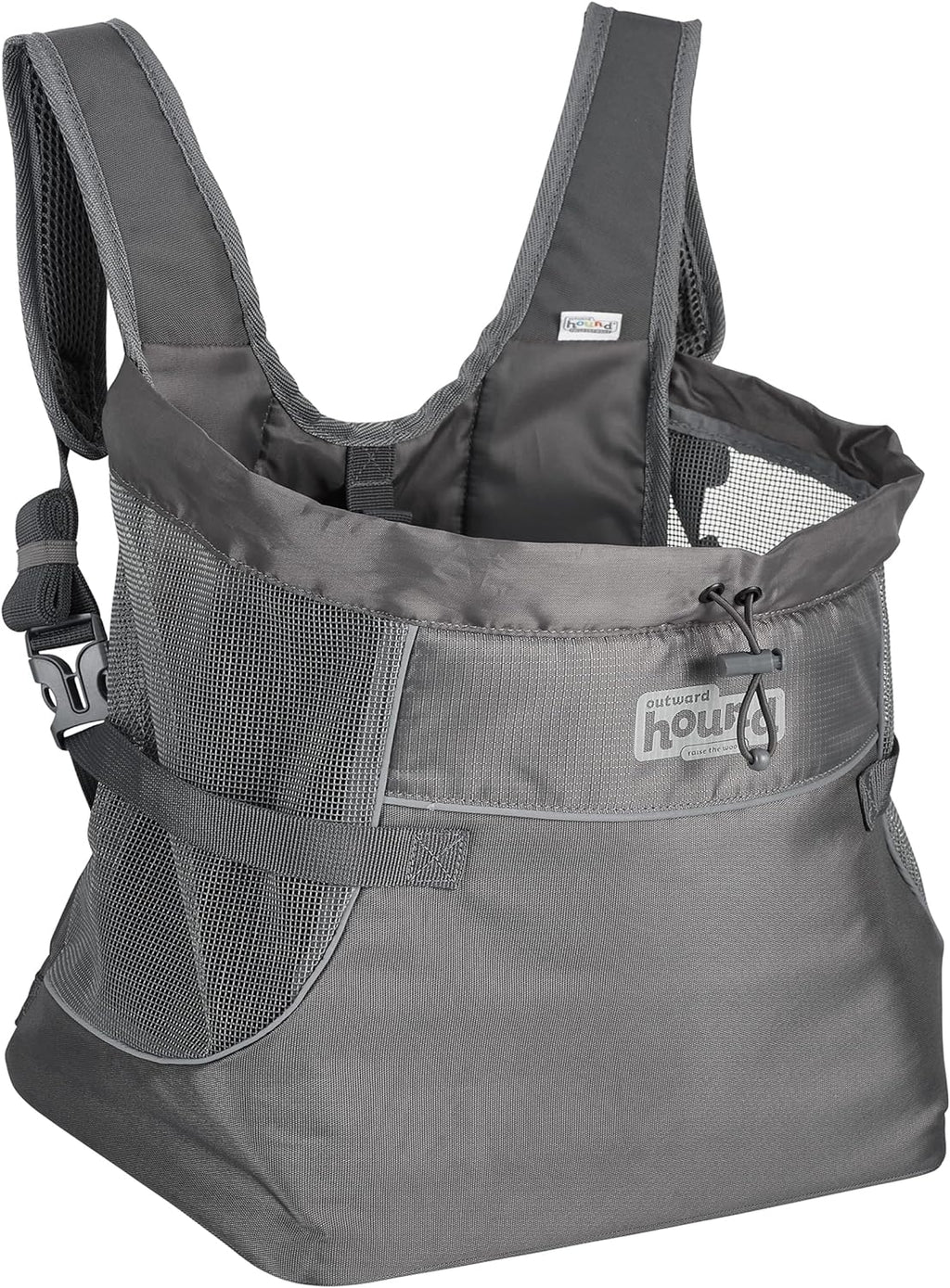 outward hound puppak dog front carrier, grey, medium, main product view