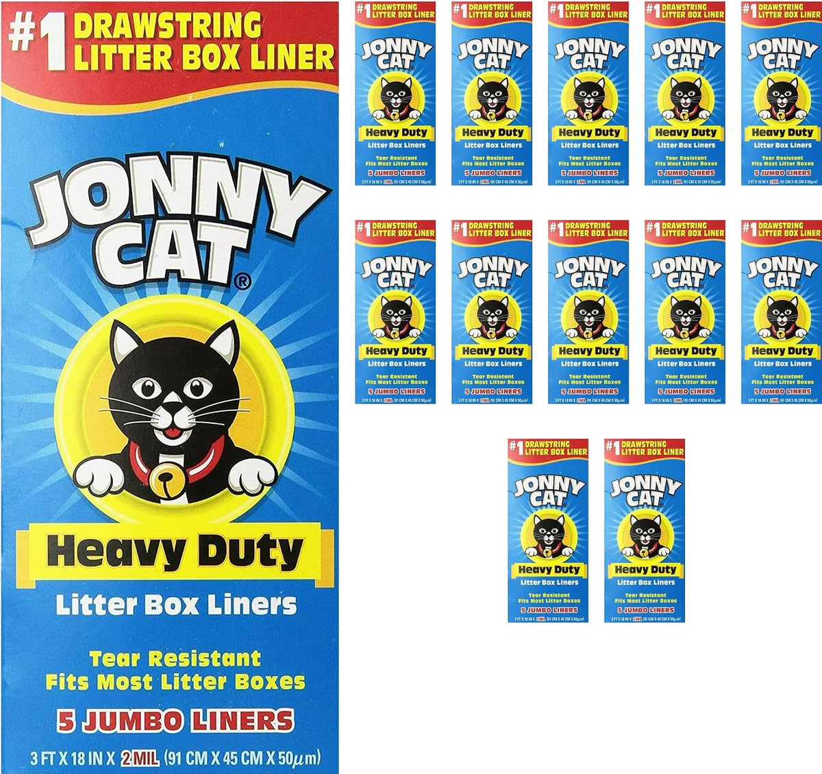 jonny heavy duty cat litter box liners (pack, main product view