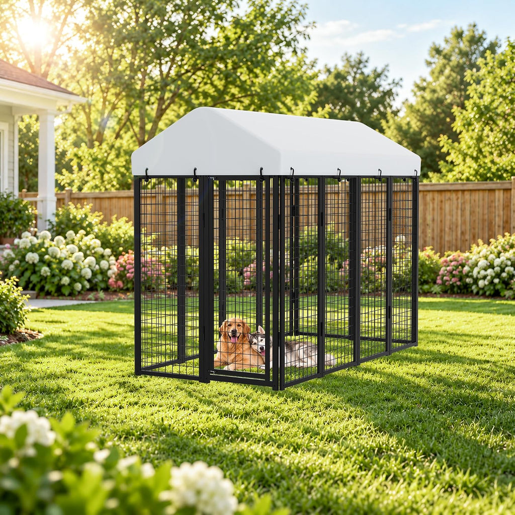 4x4 ft heavy duty outdoor dog kennel for, view 9