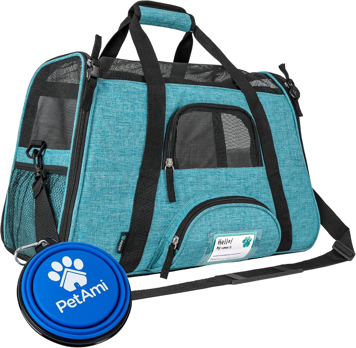 petami airline approved pet carrier for cats small, main product view