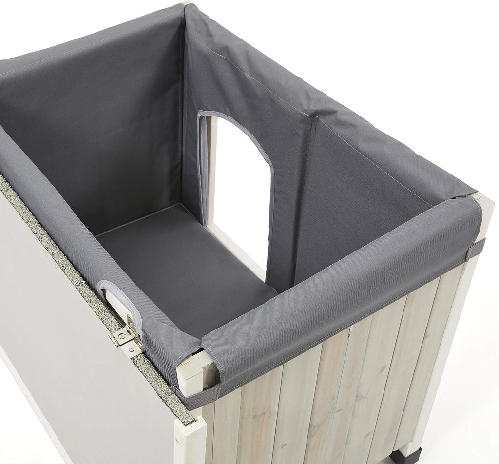 midwest homes for pets eilio dog house insulation shown in use
