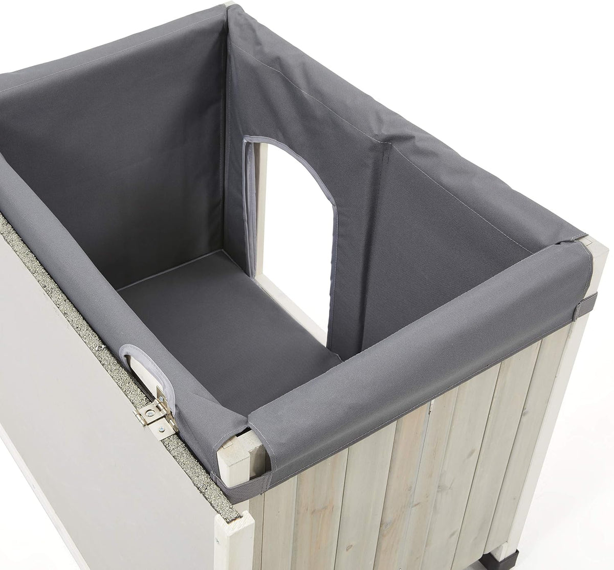 midwest homes for pets eilio dog house insulation shown in use