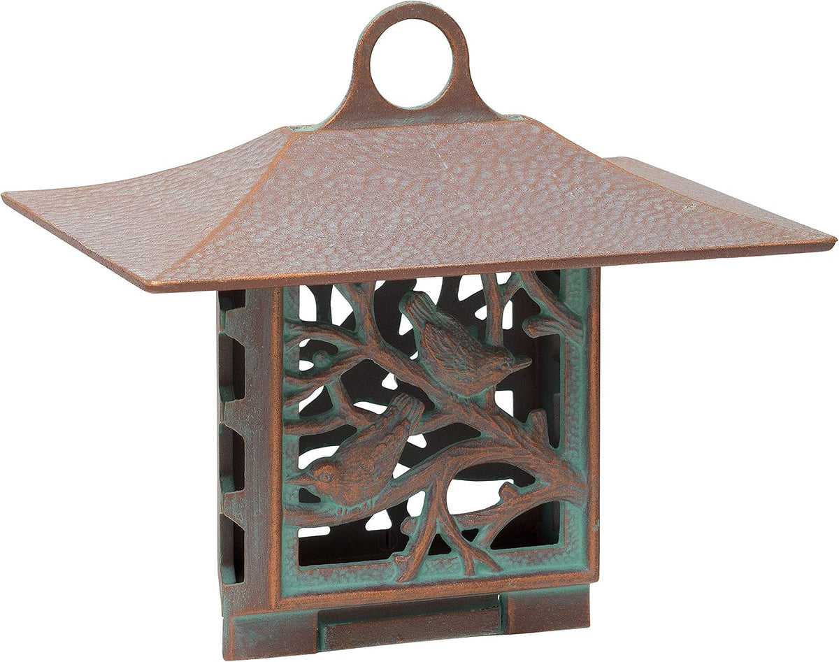 whitehall products nuthatch suet feeder, copper verdi, main product view